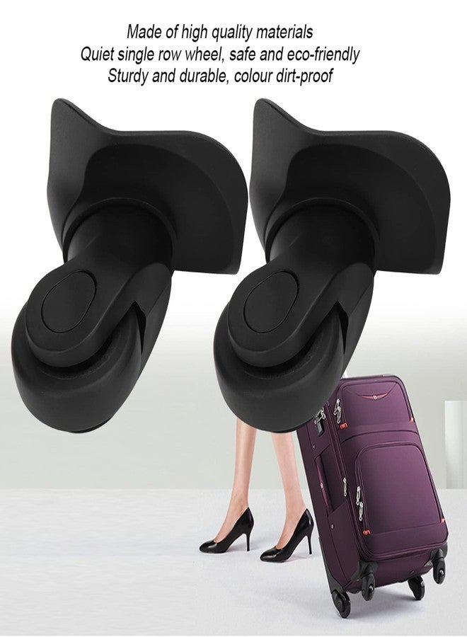 QANYEGN Black Suitcase Wheel, Single Row Luggage Replacement, PP Luggage Parts for Travel, Outdoors - Image 2